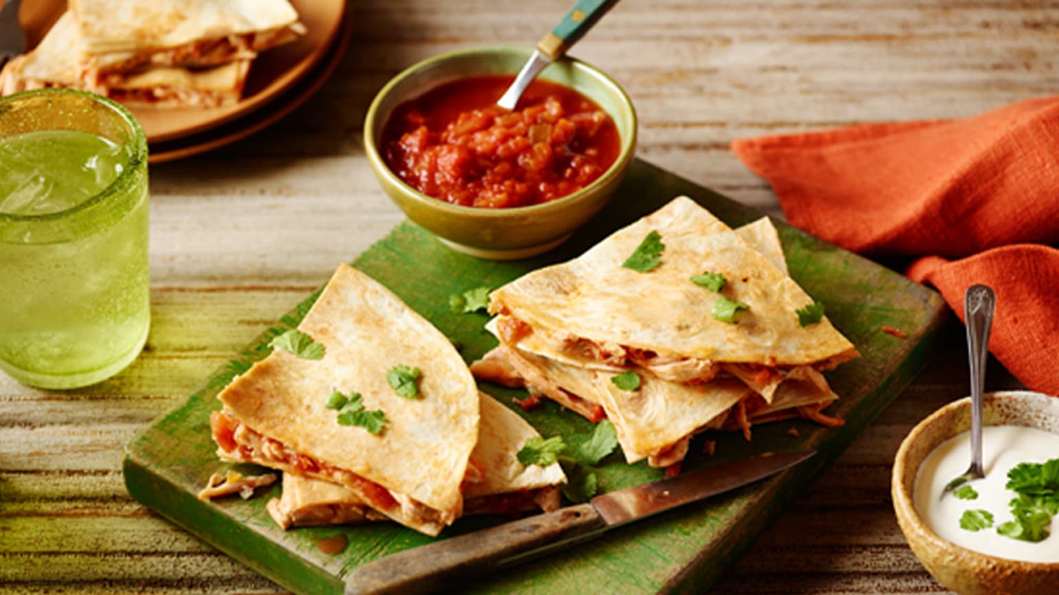 Quick Chicken Quesadillas 